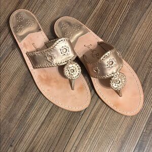 Jack Rogers Women's Rose Gold Sandals
